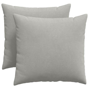 vidaXL Sofakissen 2 Stück Hellgrau 50 x 50 cm Stoff