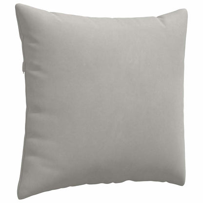 vidaXL Sofakissen 2 Stück Hellgrau 50 x 50 cm Stoff