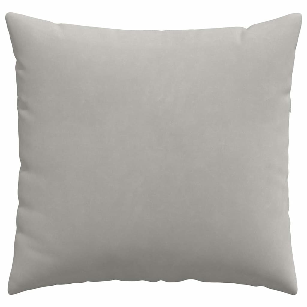 vidaXL Sofakissen 2 Stück Hellgrau 50 x 50 cm Stoff