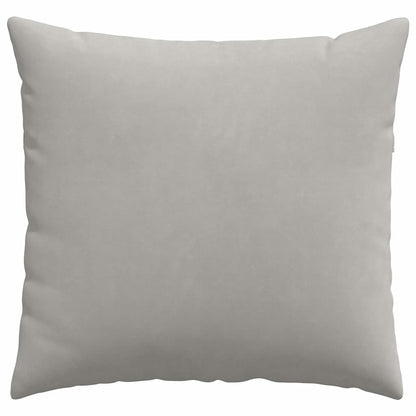 vidaXL Sofakissen 2 Stück Hellgrau 50 x 50 cm Stoff