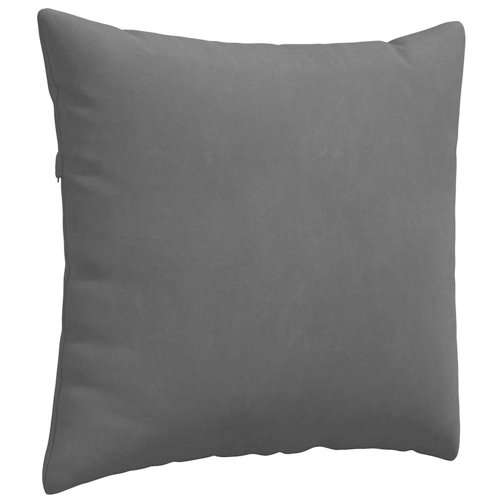 vidaXL Sofakissen 2 Stück Dunkelgrau 50 x 50 cm Stoff