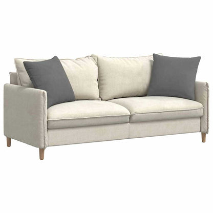vidaXL Sofakissen 2 Stück Dunkelgrau 50 x 50 cm Stoff