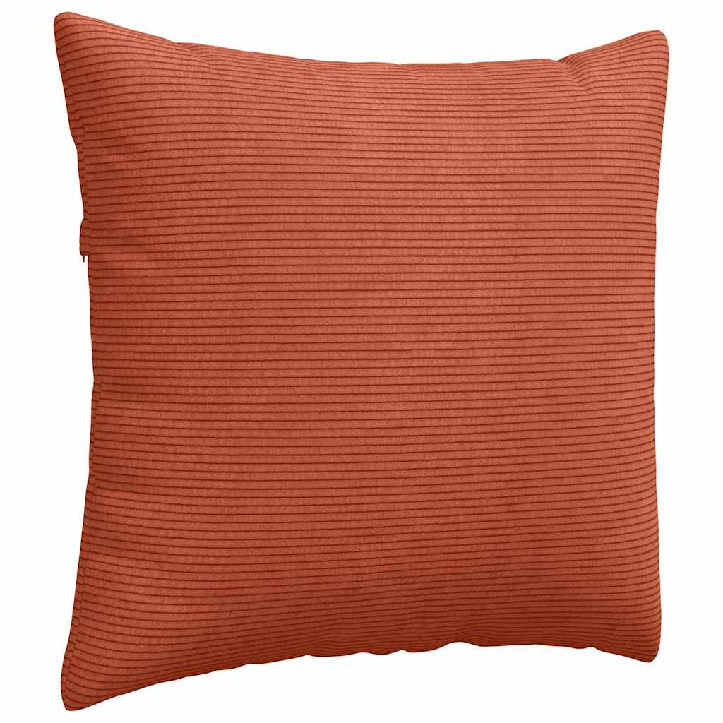 vidaXL Sofakissen 2 Stück Rot-Orange 50 x 50 cm Cordstoff
