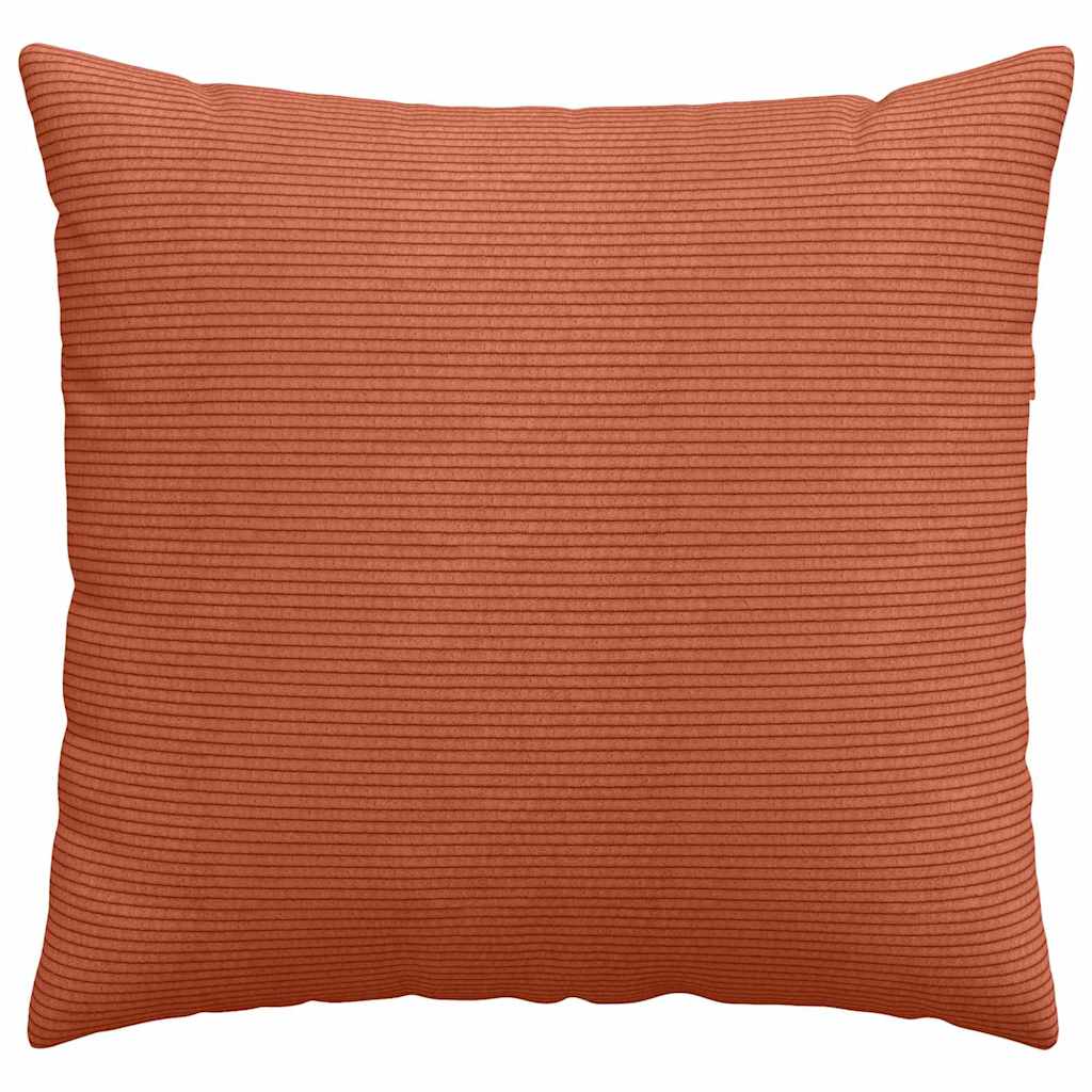 vidaXL Sofakissen 2 Stück Rot-Orange 50 x 50 cm Cordstoff