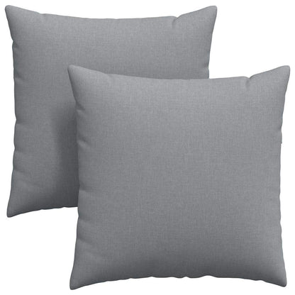 vidaXL Sofakissen 2 pcs Hellgrau 60 x 60 cm Stoff