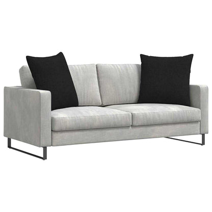 vidaXL Sofakissen 2 pcs Schwarz 60 x 60 cm Stoff