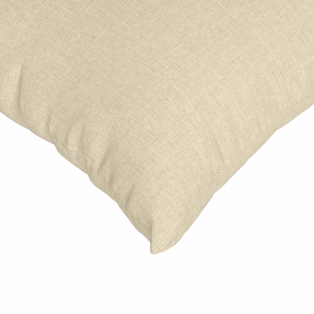 vidaXL Sofakissen 2 pcs Creme 60 x 60 cm Stoff
