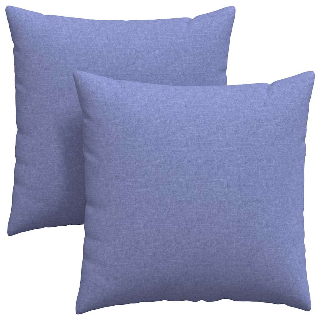 vidaXL Sofakissen 2 pcs Jeans blau 60 x 60 cm Stoff