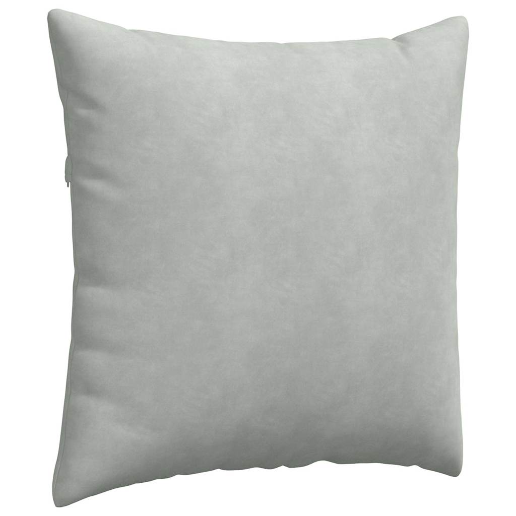 vidaXL Sofakissen 2 Stück Hellgrau 60 x 60 cm Cordstoff