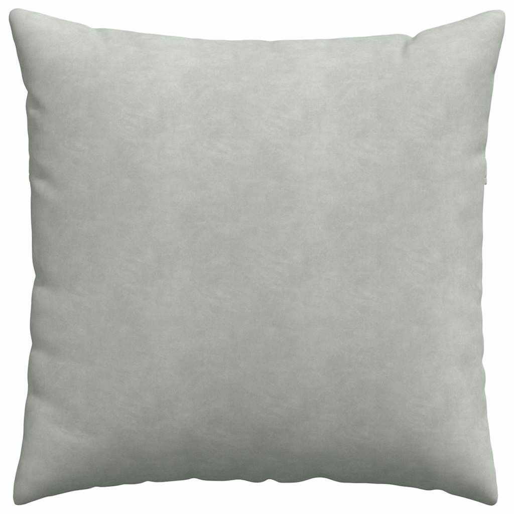 vidaXL Sofakissen 2 Stück Hellgrau 60 x 60 cm Cordstoff