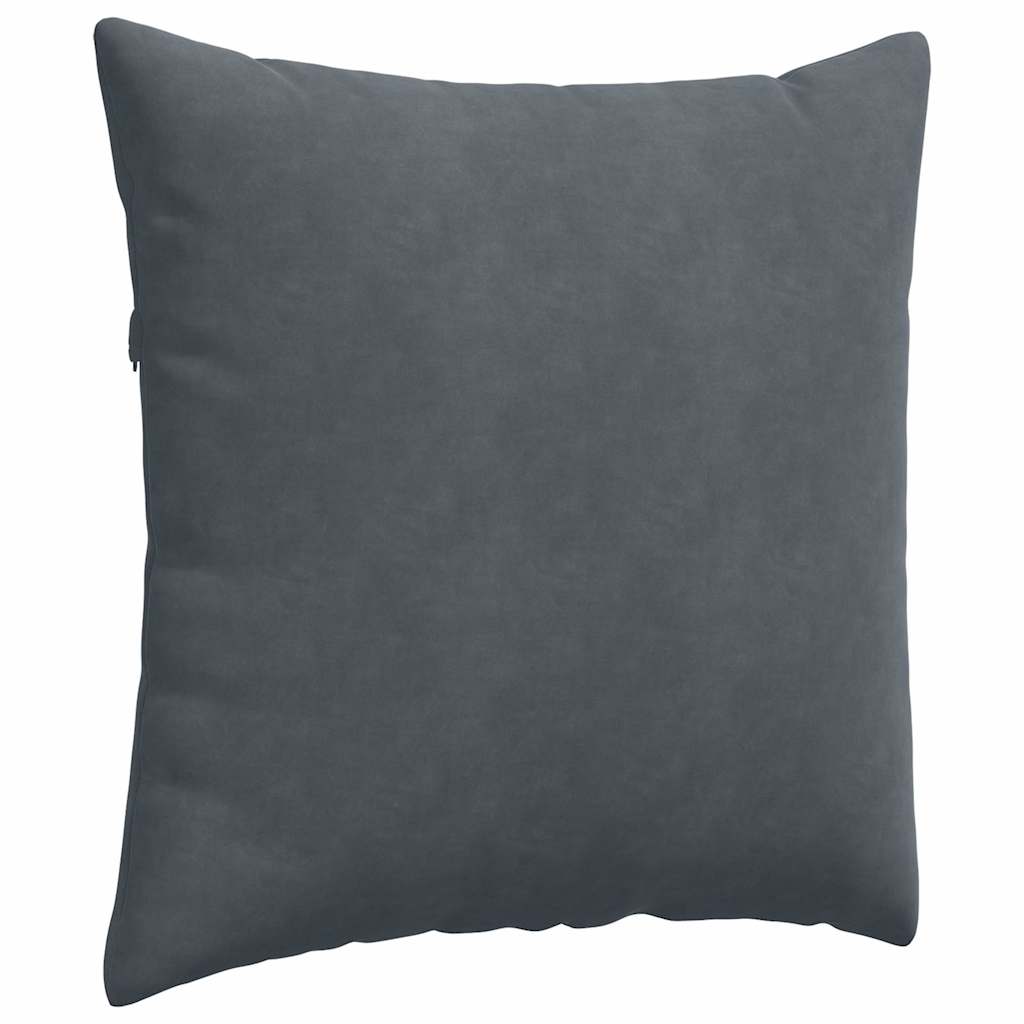 vidaXL Sofakissen 2 Stück Dunkelgrau 60 x 60 cm Cordstoff