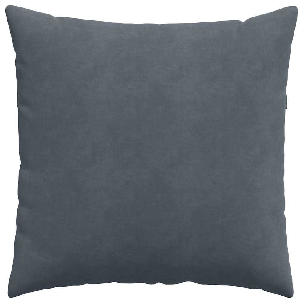 vidaXL Sofakissen 2 Stück Dunkelgrau 60 x 60 cm Cordstoff
