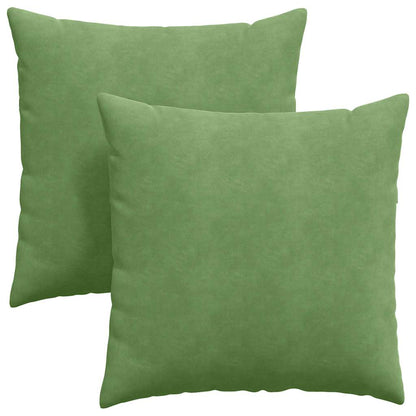 vidaXL Sofakissen 2 Stück Hellgrün 60 x 60 cm Cordstoff