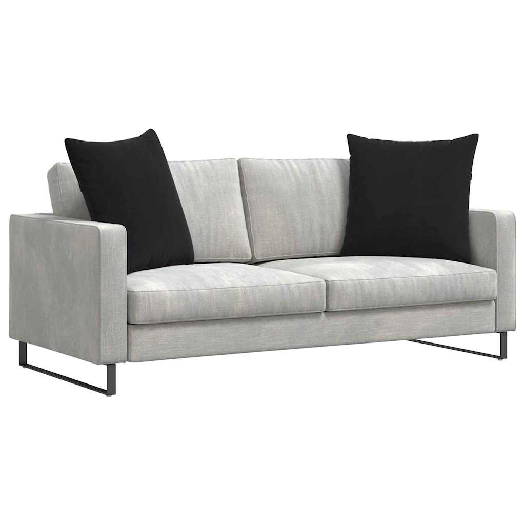vidaXL Sofakissen 2 Stück Schwarz 60 x 60 cm Cordstoff
