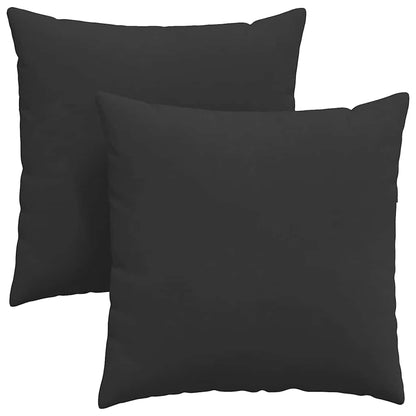 vidaXL Sofakissen 2 Stück Schwarz 60 x 60 cm Stoff