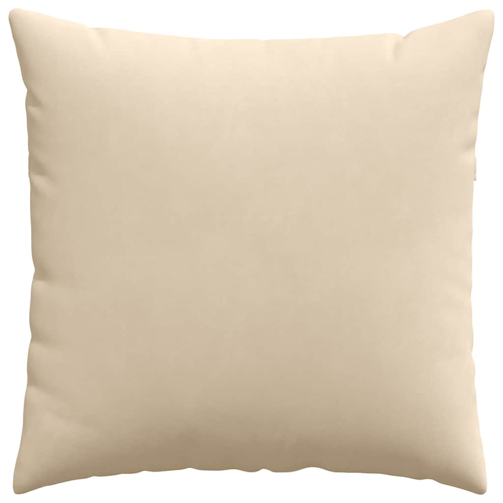 vidaXL Sofakissen 2 Stück Creme 60 x 60 cm Stoff