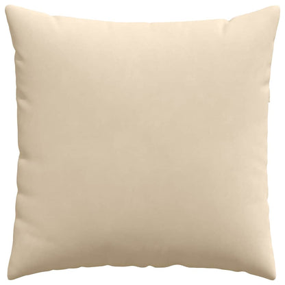 vidaXL Sofakissen 2 Stück Creme 60 x 60 cm Stoff