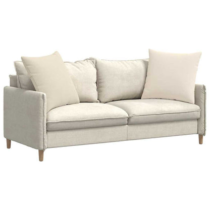 Sofakissen 2 Stück Beige 60 x 60 cm Stoff