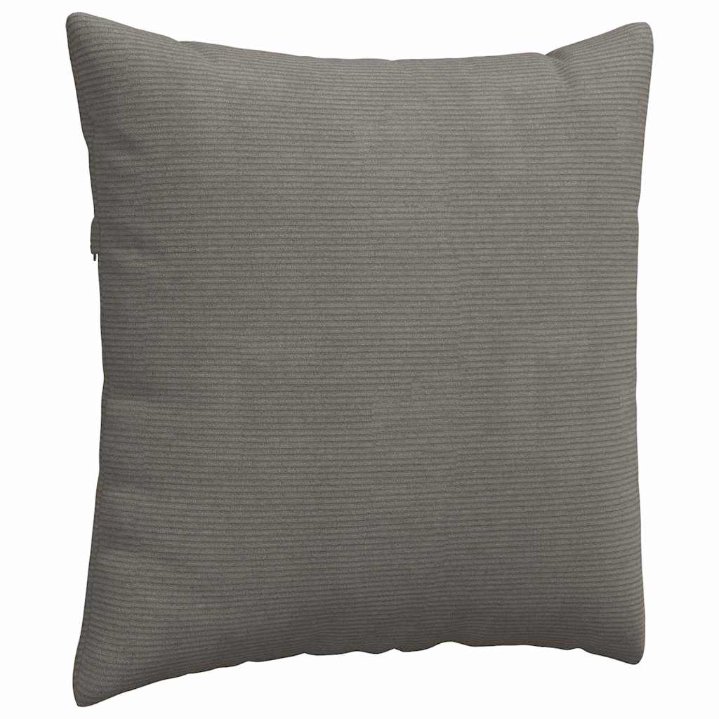 vidaXL Sofakissen 2 Stück Hellgrau 60 x 60 cm Cordstoff