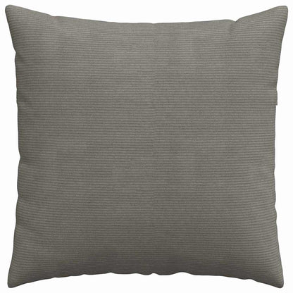vidaXL Sofakissen 2 Stück Hellgrau 60 x 60 cm Cordstoff