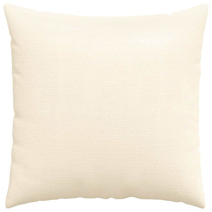 vidaXL Sofakissen 2 Stück Creme 60 x 60 cm Cordstoff