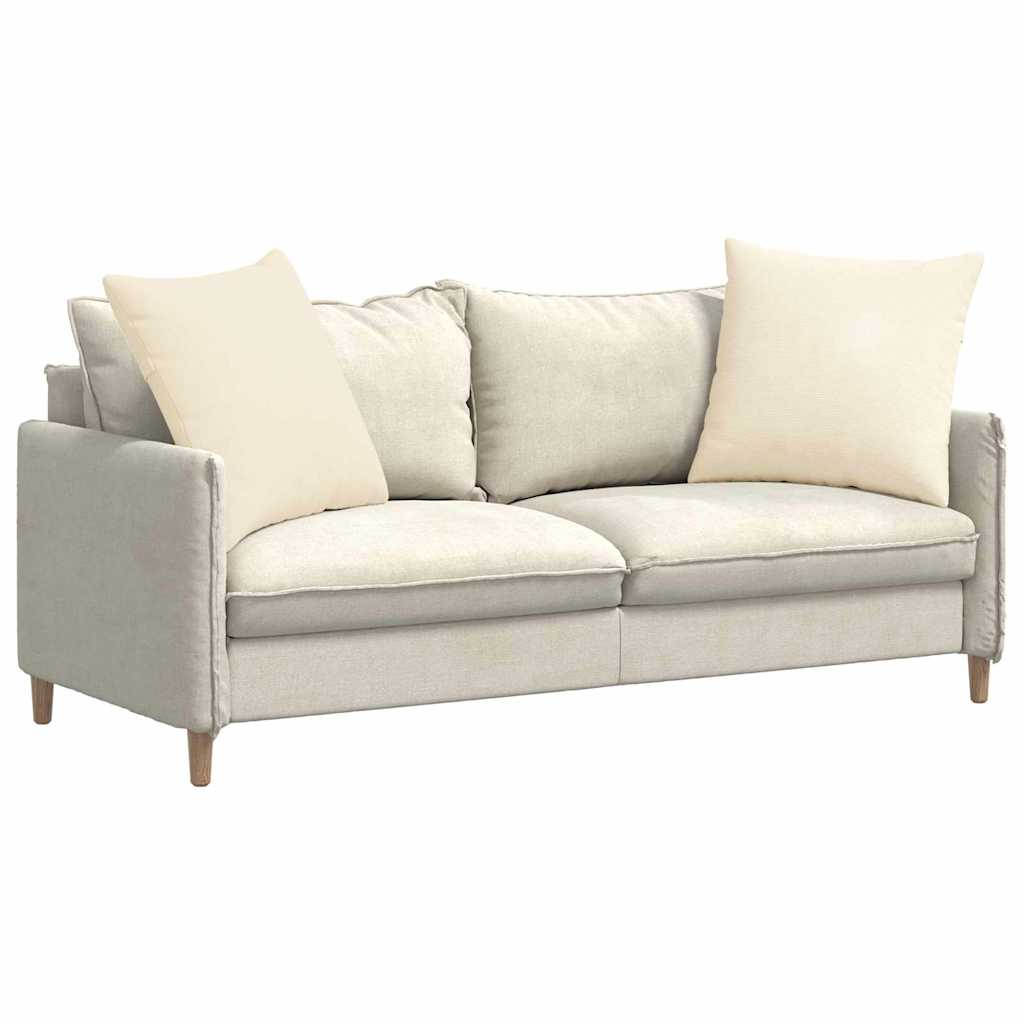 vidaXL Sofakissen 2 Stück Creme 60 x 60 cm Cordstoff