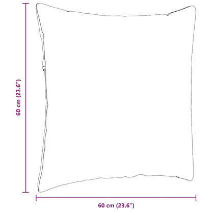 vidaXL Sofakissen 2 Stück Helles Gelb 60 x 60 cm Cordstoff