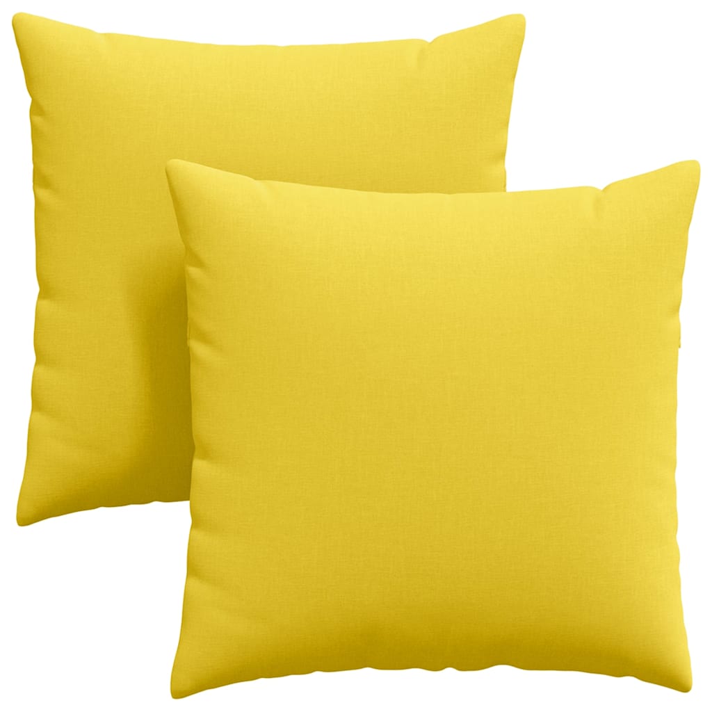 vidaXL Sofakissen 2 pcs Helles Gelb 80 x 80 cm Stoff