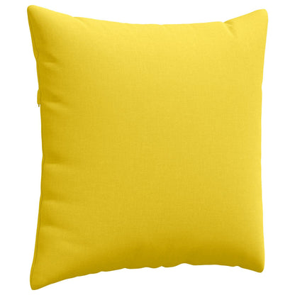 vidaXL Sofakissen 2 pcs Helles Gelb 80 x 80 cm Stoff