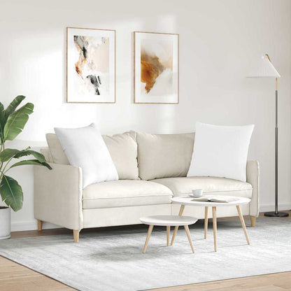 vidaXL Sofakissen 2 pcs Weiß 80 x 80 cm Stoff