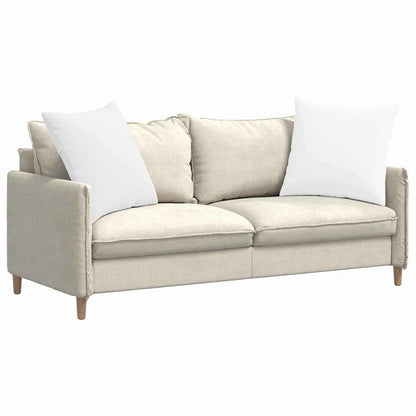 vidaXL Sofakissen 2 pcs Weiß 80 x 80 cm Stoff