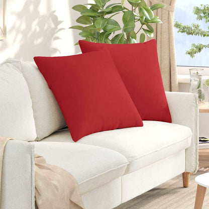vidaXL Sofakissen 2 pcs Rot 80 x 80 cm Stoff