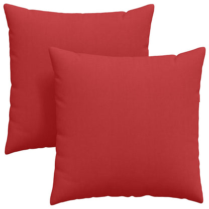 vidaXL Sofakissen 2 pcs Rot 80 x 80 cm Stoff