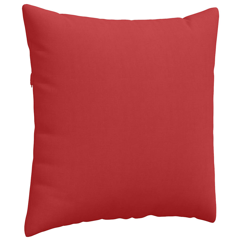vidaXL Sofakissen 2 pcs Rot 80 x 80 cm Stoff