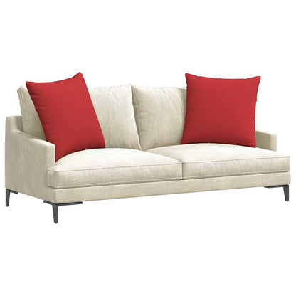 vidaXL Sofakissen 2 pcs Rot 80 x 80 cm Stoff