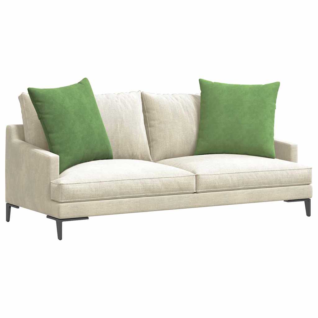 vidaXL Sofakissen 2 Stück Hellgrün 80 x 80 cm Cordstoff