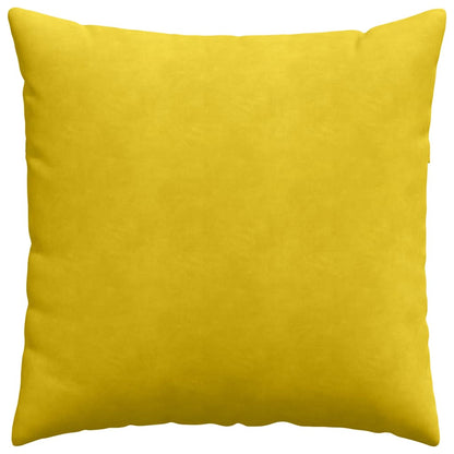 vidaXL Sofakissen 2 Stück Gelb 80 x 80 cm Cordstoff
