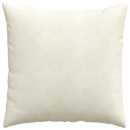 vidaXL Sofakissen 2 Stück Creme 80 x 80 cm Cordstoff