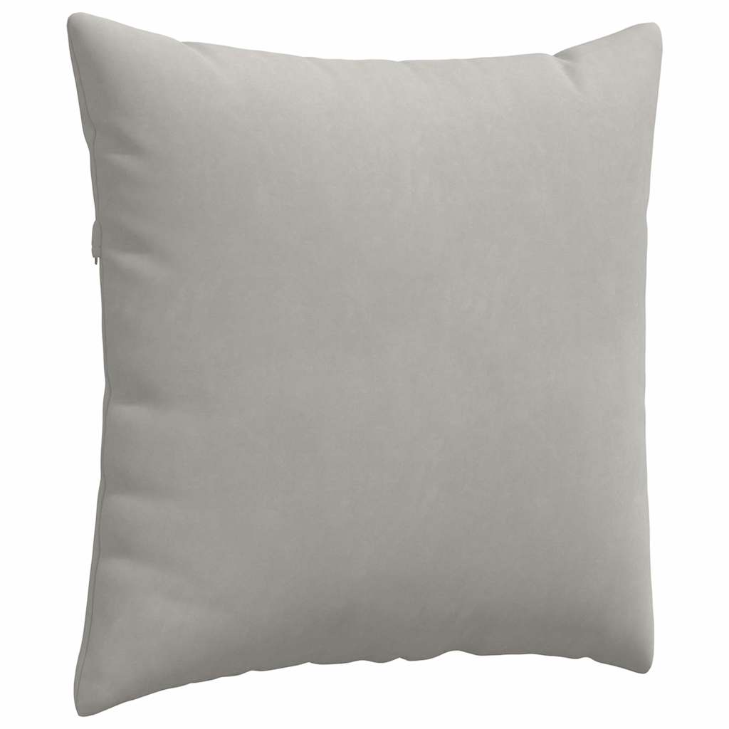 vidaXL Sofakissen 2 Stück Hellgrau 80 x 80 cm Stoff