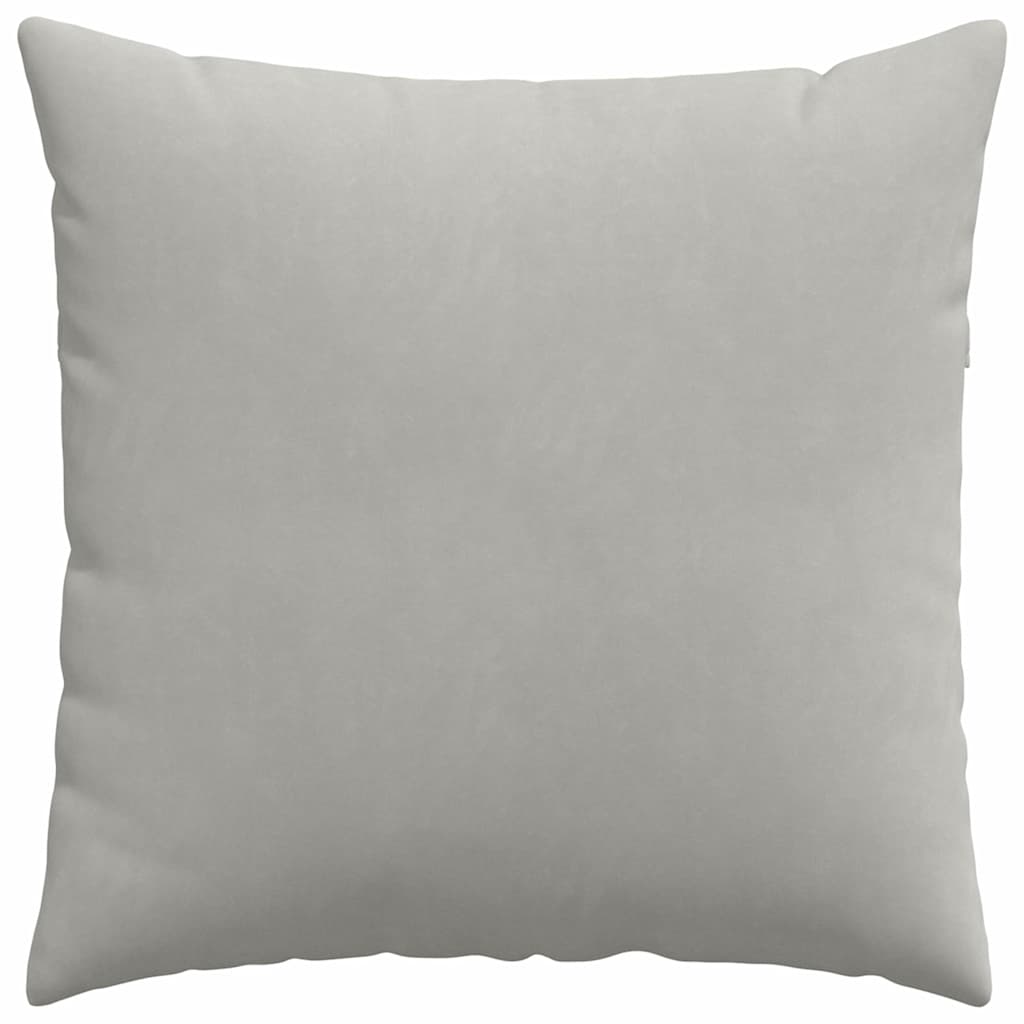 vidaXL Sofakissen 2 Stück Hellgrau 80 x 80 cm Stoff