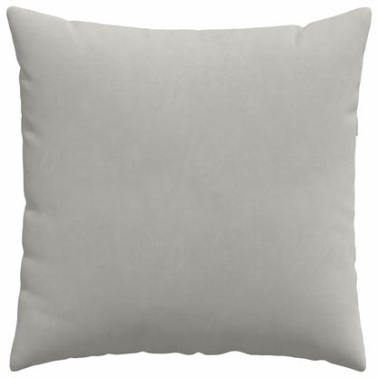 vidaXL Sofakissen 2 Stück Hellgrau 80 x 80 cm Stoff
