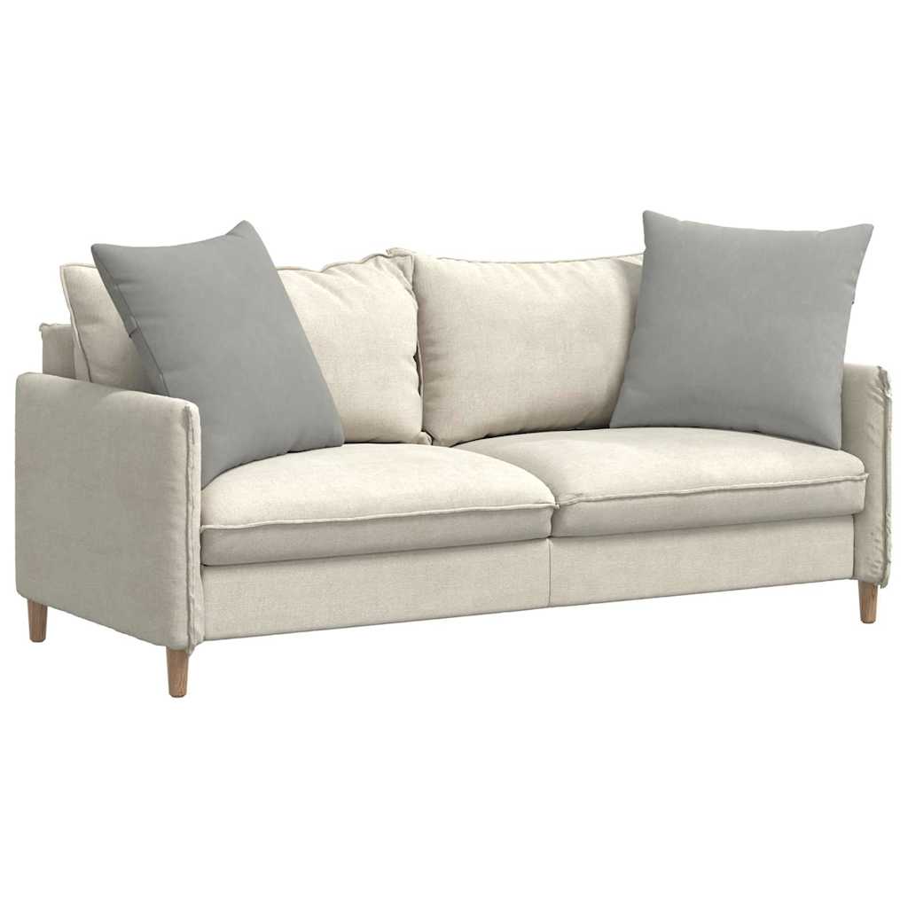vidaXL Sofakissen 2 Stück Hellgrau 80 x 80 cm Stoff
