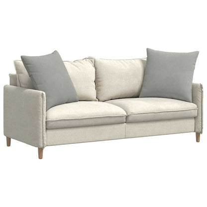 vidaXL Sofakissen 2 Stück Hellgrau 80 x 80 cm Stoff