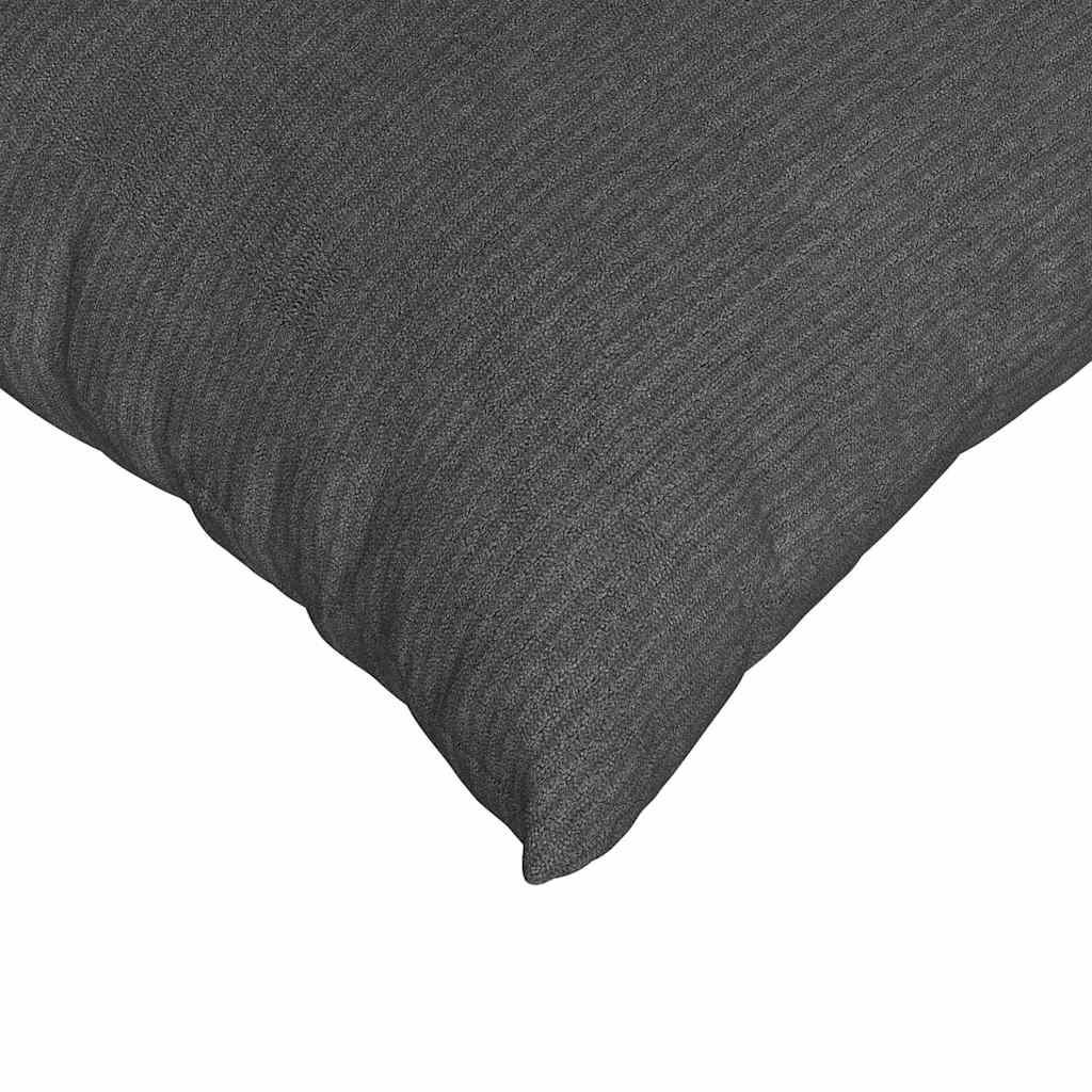vidaXL Sofakissen 2 Stück Dunkelgrau 80 x 80 cm Cordstoff