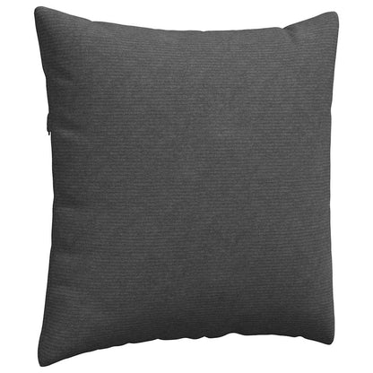 vidaXL Sofakissen 2 Stück Dunkelgrau 80 x 80 cm Cordstoff
