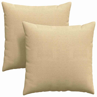 vidaXL Sofakissen 2 Stück Grau-Grün 80 x 80 cm Cordstoff