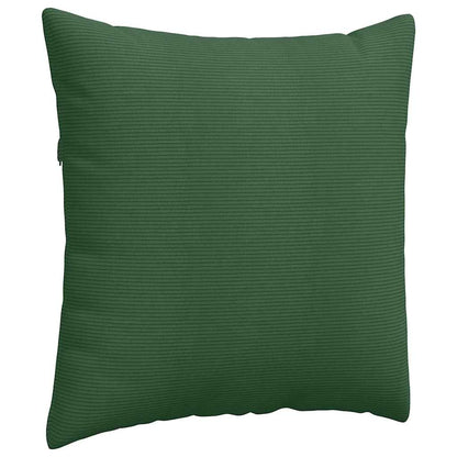 vidaXL Sofakissen 2 Stück Dunkelgrün 80 x 80 cm Cordstoff