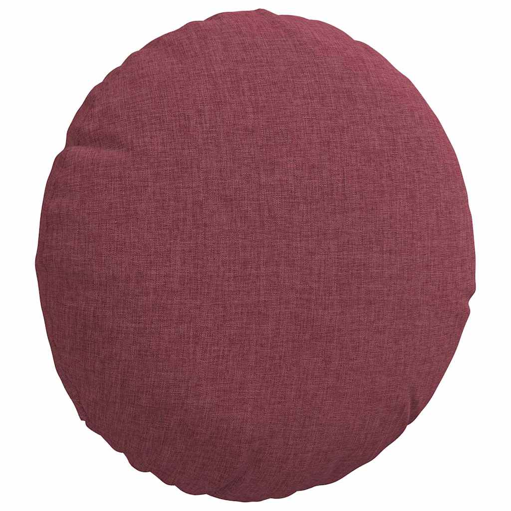 vidaXL Sitzkissen 2 pcs Weinrot Ø30 x 13 cm Stoff