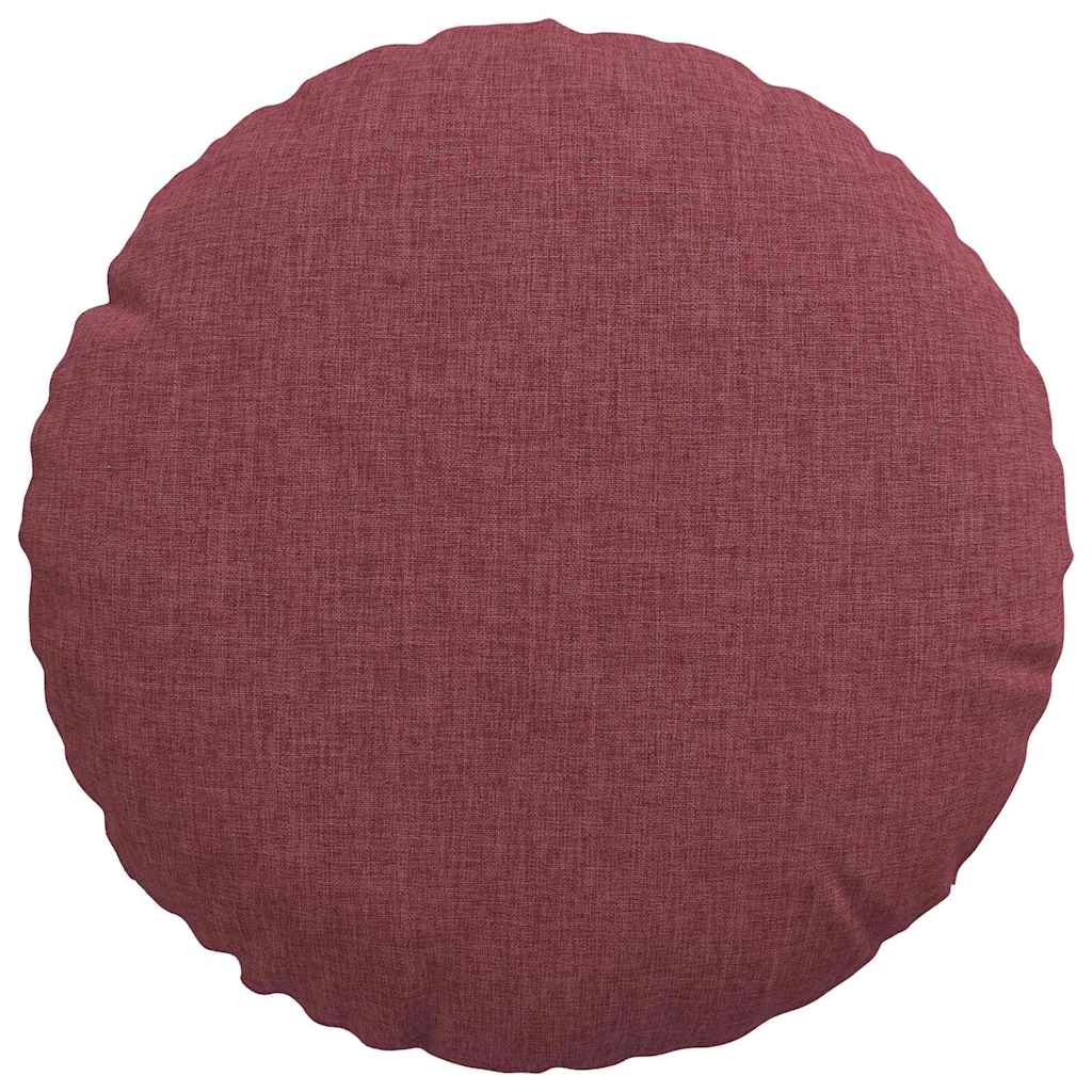 vidaXL Sitzkissen 2 pcs Weinrot Ø30 x 13 cm Stoff