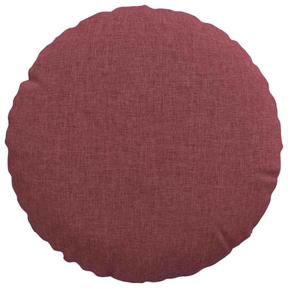 vidaXL Sitzkissen 2 pcs Weinrot Ø30 x 13 cm Stoff